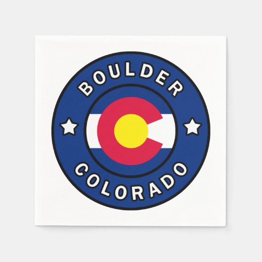 Serviette En Papier Boulder Colorado (Devant)