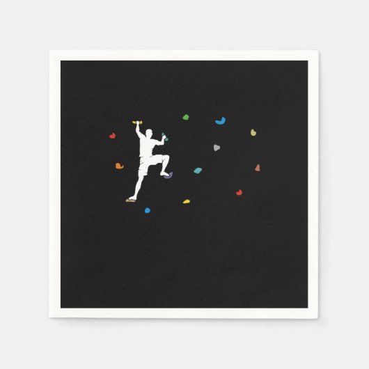 Serviette En Papier Boulder Wall Boulder Hall Climber Gift (Devant)