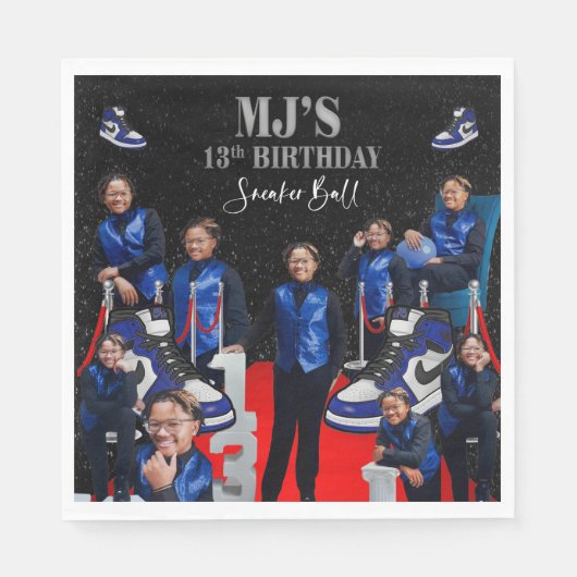 Serviette En Papier Boule basket de MJ (Devant)