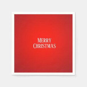 Serviette En Papier Boule de feu rouge de Noël