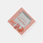 Serviette En Papier Boule de fruits de mer personnalisée (Coin)