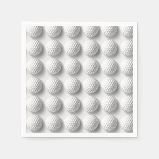 Serviette En Papier Boule de golf partout (Devant)