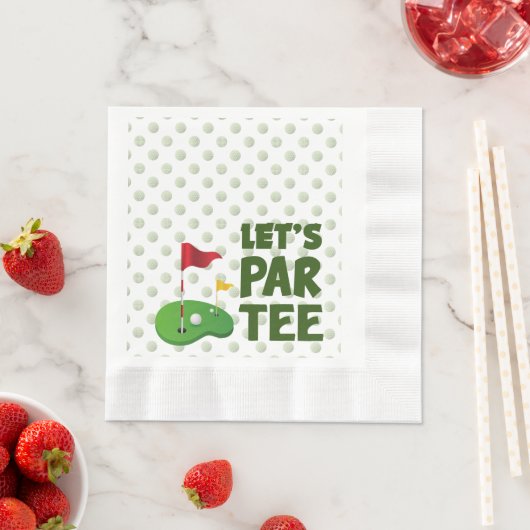 Serviette En Papier Boule de golf partout sur Let's Par Tee (En situation)
