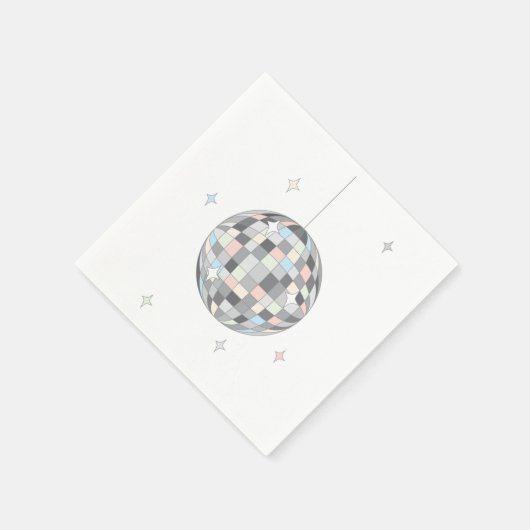 Serviette En Papier Boule Disco - (Coin)