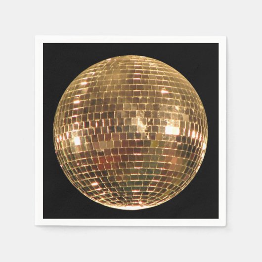 Serviette En Papier Boule Disco 2 en miroir (Devant)