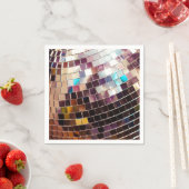 Serviette En Papier Boule Disco En Miroir (En situation)