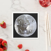 Serviette En Papier Boule Disco En Miroir 1 (En situation)