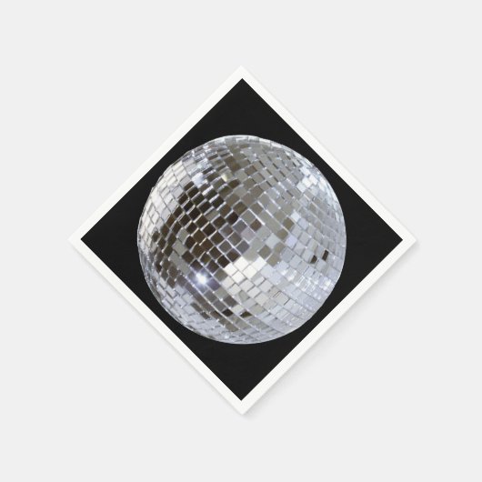 Serviette En Papier Boule Disco En Miroir 1 (Coin)