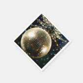 Serviette En Papier Boule Disco en miroir 3 (Coin)
