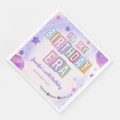Serviette En Papier Boule Disco Violet Dans Mon Anniversaire (Coin)