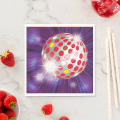 Serviette En Papier Boule Red Disco