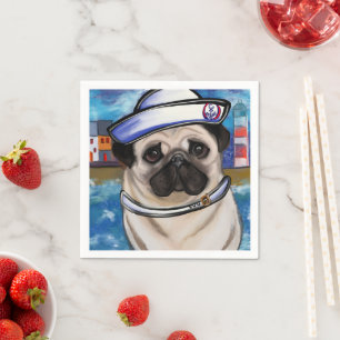 Serviette En Papier Bouledogue