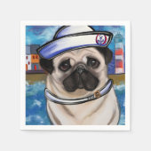 Serviette En Papier Bouledogue (Devant)