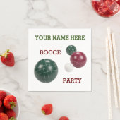 Serviette En Papier Boules de bocce en résine moderne personnalisée de (En situation)