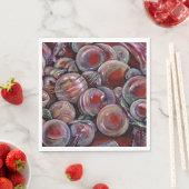 Serviette En Papier Boules de Noël rouges (En situation)
