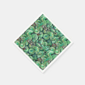 Serviette En Papier Boules de Noël vertes (Coin)