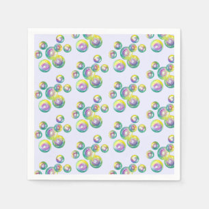 Serviette En Papier Boules de savon arc-en-ciel Boule Wand Fun été