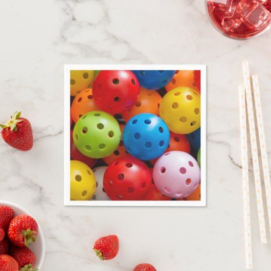 Serviette En Papier Boulettes colorées (En situation)