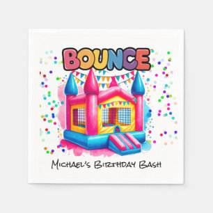 Serviette En Papier Bounce House Anniversaire Bash