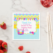 Serviette En Papier Bounce House Bouncy Castle Anniversaire (En situation)