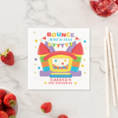 Serviette En Papier Bounce House Rainbow Anniversaire (En situation)