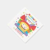 Serviette En Papier Bounce House Rainbow Anniversaire (Coin)
