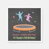 Serviette En Papier Bounce Trampoline Anniversaire de enfant Party Nap (Devant)