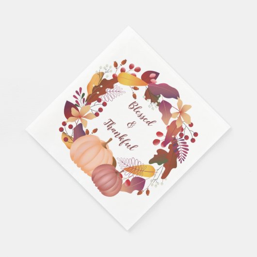 Serviette En Papier Bounty d'automne béni Thanksgiving (Coin)