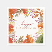 Serviette En Papier Bounty d'automne | Thanksgiving (Devant)