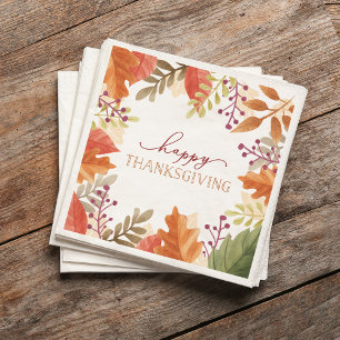 Serviette En Papier Bounty d'automne   Thanksgiving