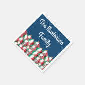 Serviette En Papier Bouon Natale Drapeau Italien Ornements serviettes (Coin)