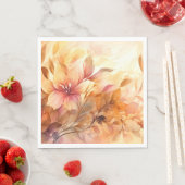 Serviette En Papier Bouquet d'Automne (En situation)