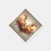Serviette En Papier Bouquet d'automne Deer Antler (Coin)