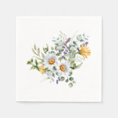 Serviette En Papier Bouquet De Fleurs (Devant)