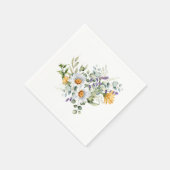 Serviette En Papier Bouquet De Fleurs (Coin)