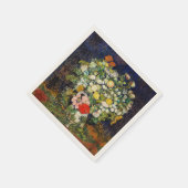 Serviette En Papier Bouquet de fleurs dans un vase de Vincent Van Gogh (Coin)
