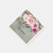 Serviette En Papier Bouquet de fleurs pour toutes les occasions (Coin)
