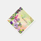 Serviette En Papier Bouquet de fleurs pour toutes les occasions (Coin)