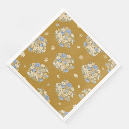 Serviette En Papier Bouquet de fleurs sauvages (Coin)