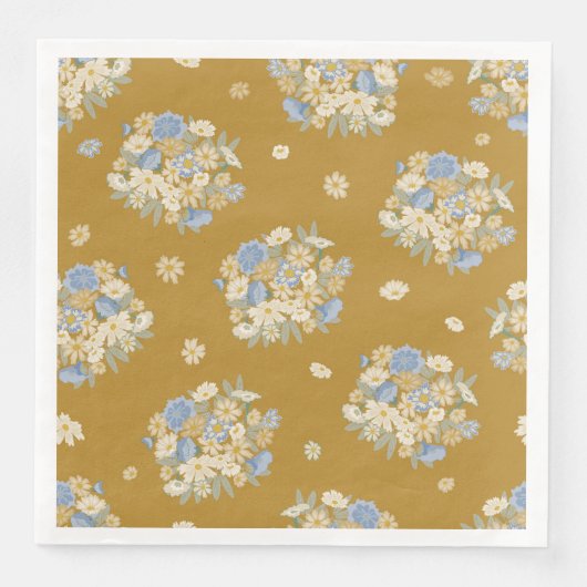 Serviette En Papier Bouquet de fleurs sauvages (Devant)