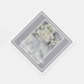 Serviette En Papier Bouquet de la marguerite blanche (Coin)