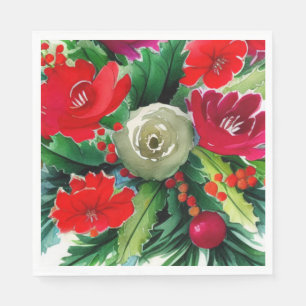 Serviette En Papier Bouquet de Noël
