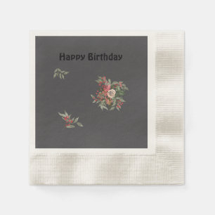 Serviette En Papier Bouquet de papier rose Napkin