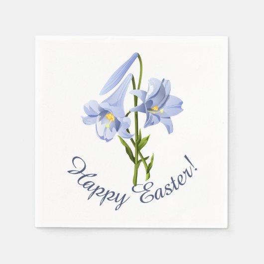 Serviette En Papier Bouquet de Pâques Lily (Devant)