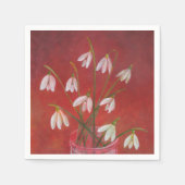 Serviette En Papier Bouquet de perce-neige  (Devant)