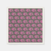 Serviette En Papier Bouquet de roses roses (Devant)