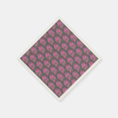 Serviette En Papier Bouquet de roses roses (Coin)