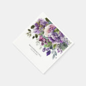Serviette En Papier Bouquet d'or violet violet violet (Coin)