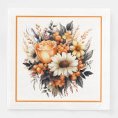 Serviette En Papier Bouquet fleuri (Devant)