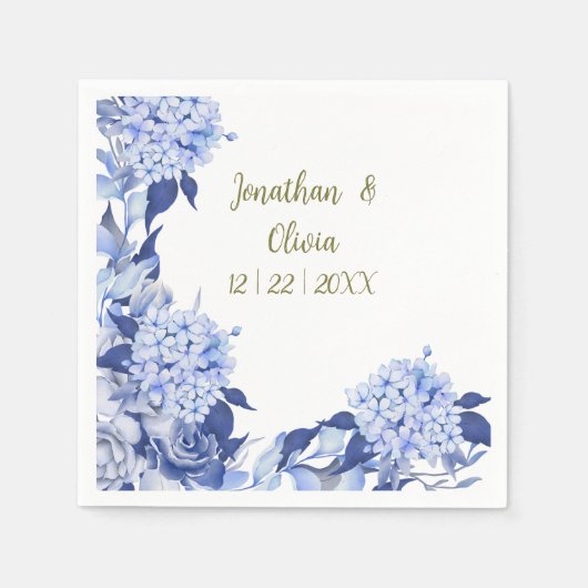Serviette En Papier Bouquet floral blooming garden (Devant)